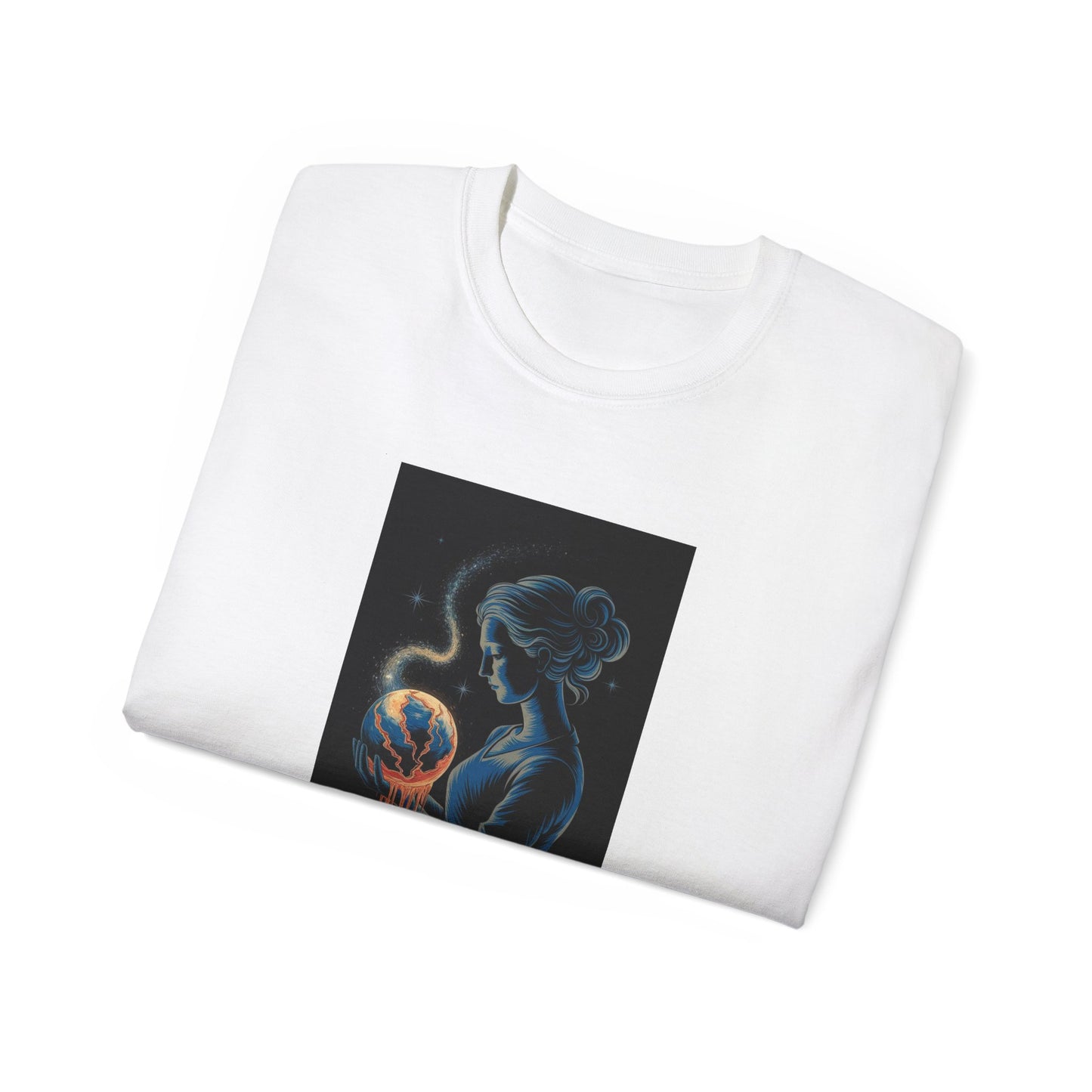 Mystical Woman Graphic Tee - Unisex Ultra Cotton Shirt, Aesthetic T-Shirt, Gift for Astrology Lovers, Boho Style Top, Magical Art Tee