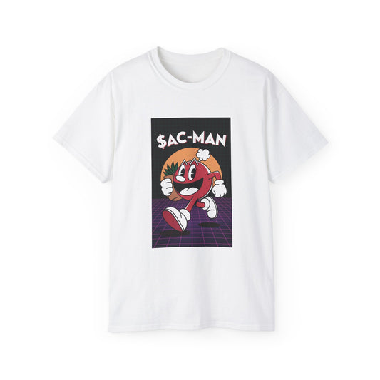 Retro Gamer Unisex Tee - Perfect for Game Nights, Casual Wear, Gifts for Gamers, Nostalgic Apparel, Birthday Celebrations, AC-MAN Design