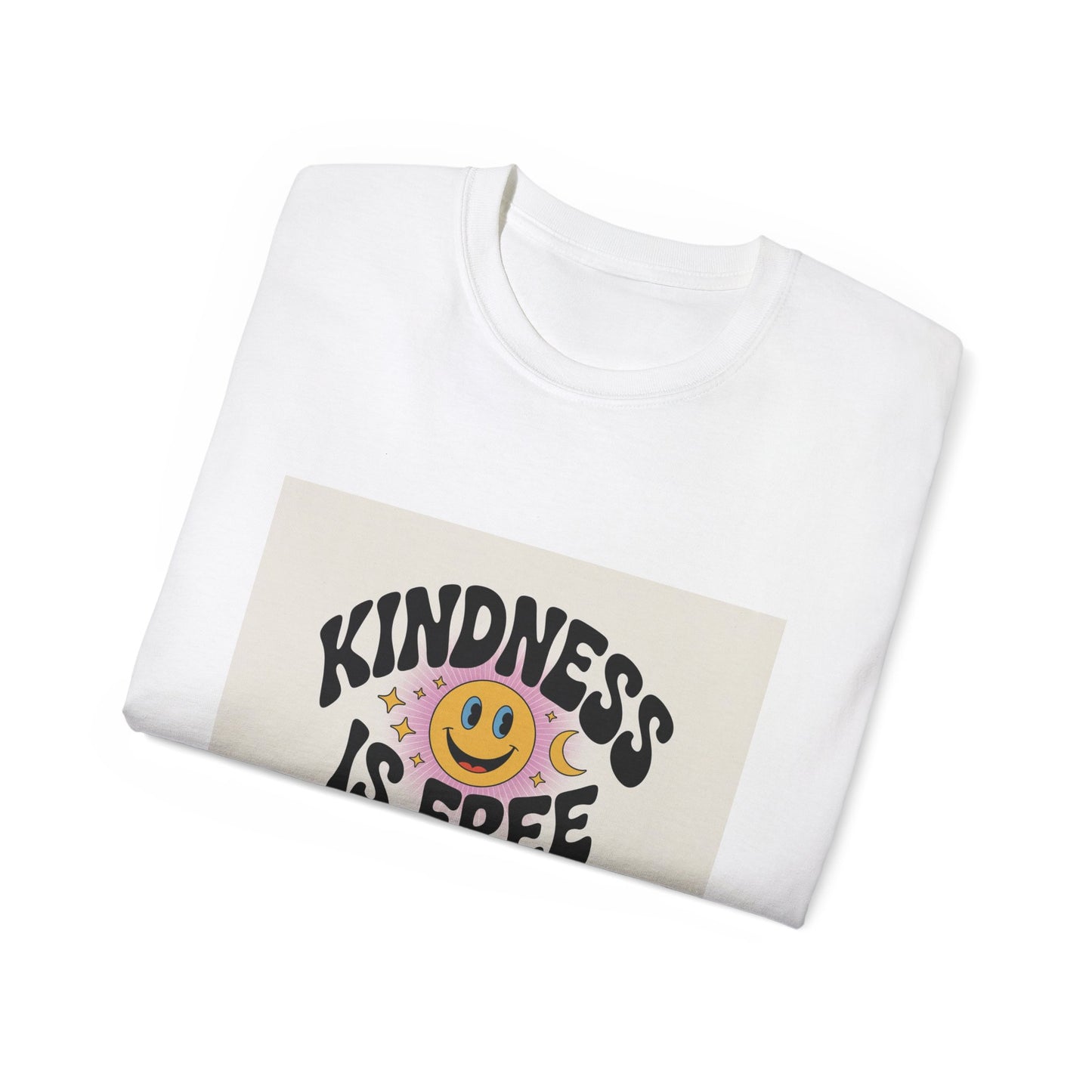 Kindness is Free Unisex Ultra Cotton Tee, Positive Vibes T-Shirt, Gift for Friends, Casual Wear, Summer Apparel, Comfortable Everyday Tee