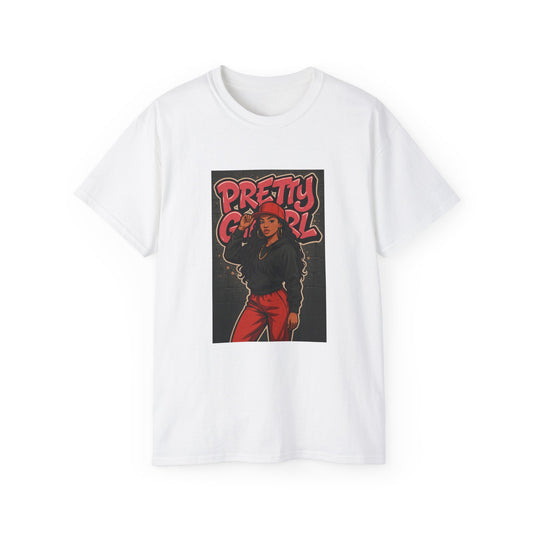 Pretty Girl Graphic Tee, Unisex Cotton T-Shirt, Casual Streetwear, Gift for Her, Summer Fashion, Stylish Outfit