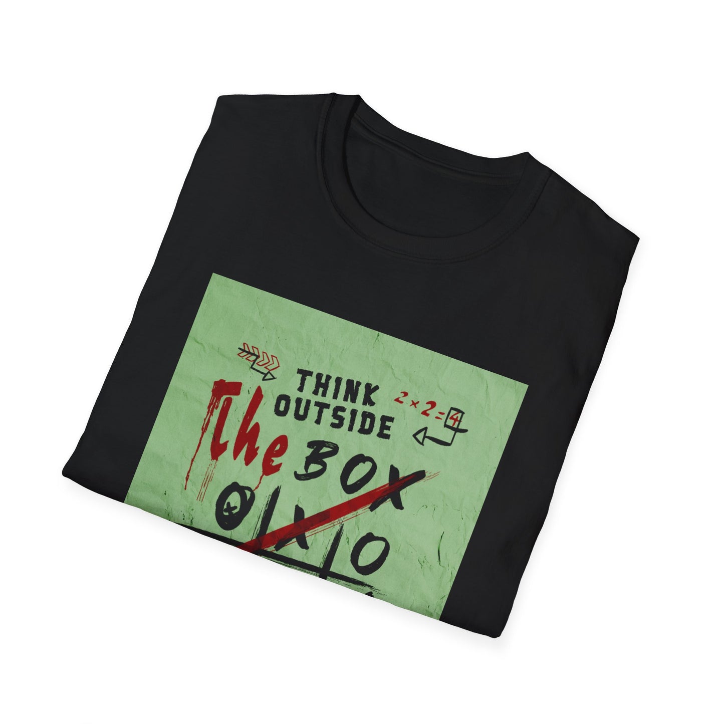T-Shirt — 'Think Outside The Box' Tic-Tac-Toe Graphic Tee