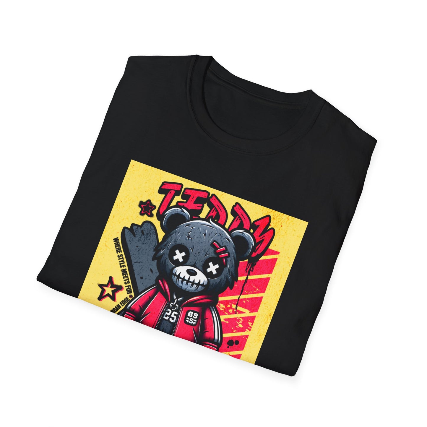 Skater Bear Street Tee — 'Teddy Street' Graphic T-Shirt