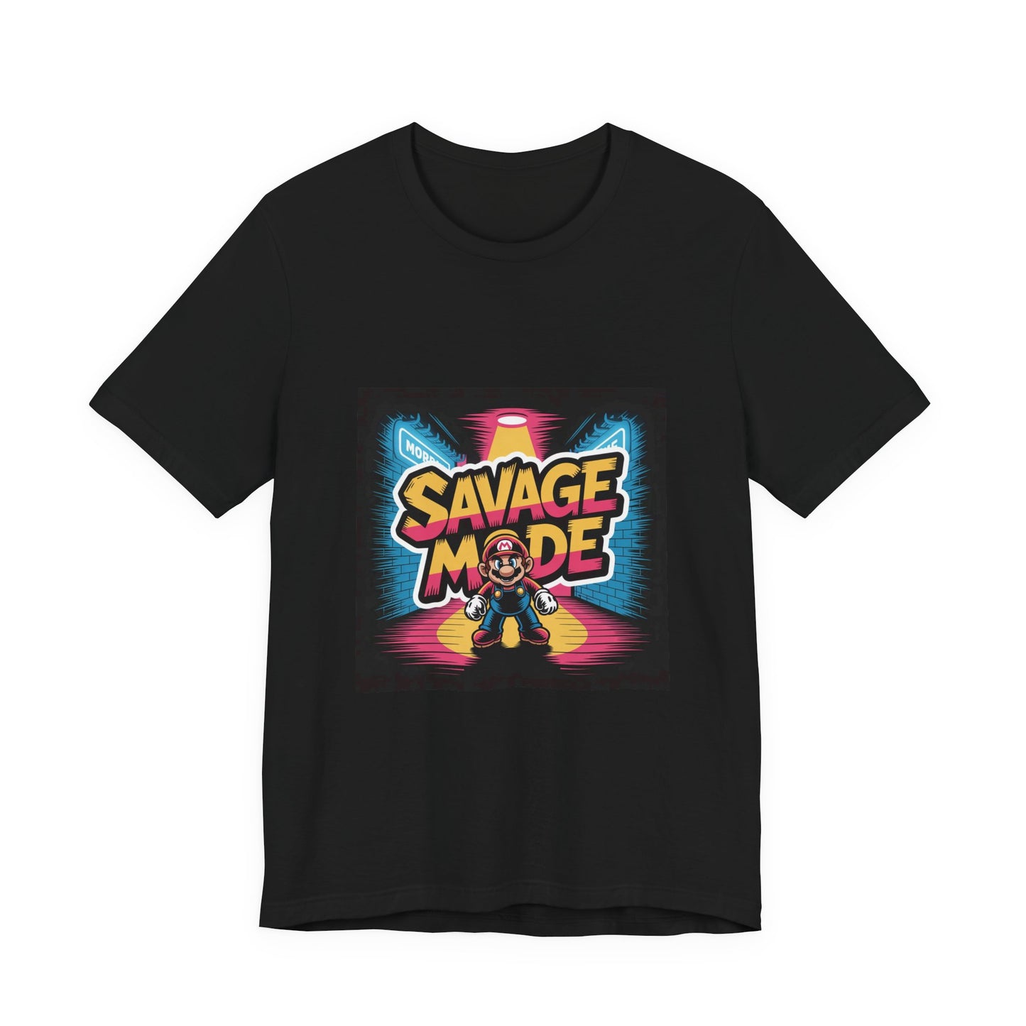 Savage Mode Tee, Unisex Graphic T-Shirt, Cool Casual Wear, Gamer Gift, Streetwear Style, Bold Graphic Tee