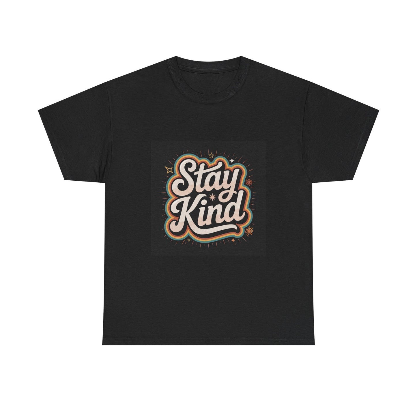Stay Kind Unisex Heavy Cotton Tee | Inspirational T-Shirt, Gift for Kindness Advocates, Casual Wear, Everyday Comfort, Positive Vibes
