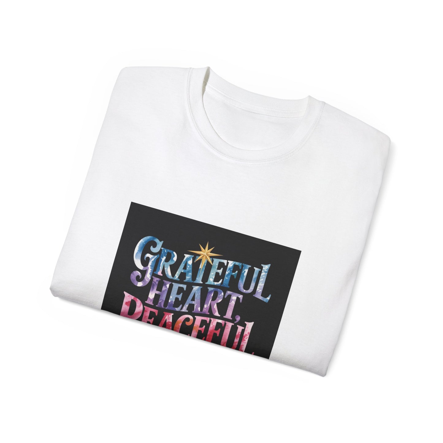 Grateful Heart Peaceful Soul Tee - Inspirational Tee for Everyday Wear, Gift for Friends, Positive Vibes Shirt, Relaxed Fit, [...]
