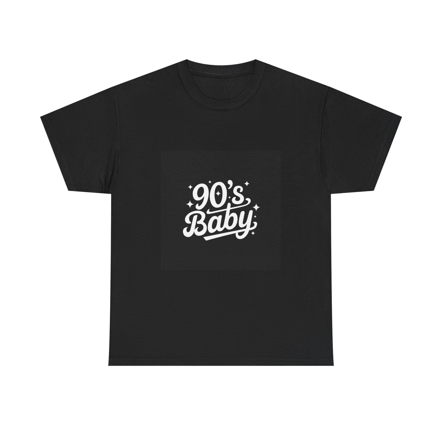 90's Baby Unisex Heavy Cotton Tee, Retro T-Shirt, Nostalgic Apparel, Vintage Style, Gift for 90s Kids, Cool Casual Wear