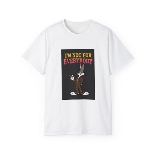 Vintage Cartoon Graphic Tee, I'm Not for Everybody T-Shirt, Funny Humor Shirt, Unisex Clothing, Gift for Cartoon Lovers