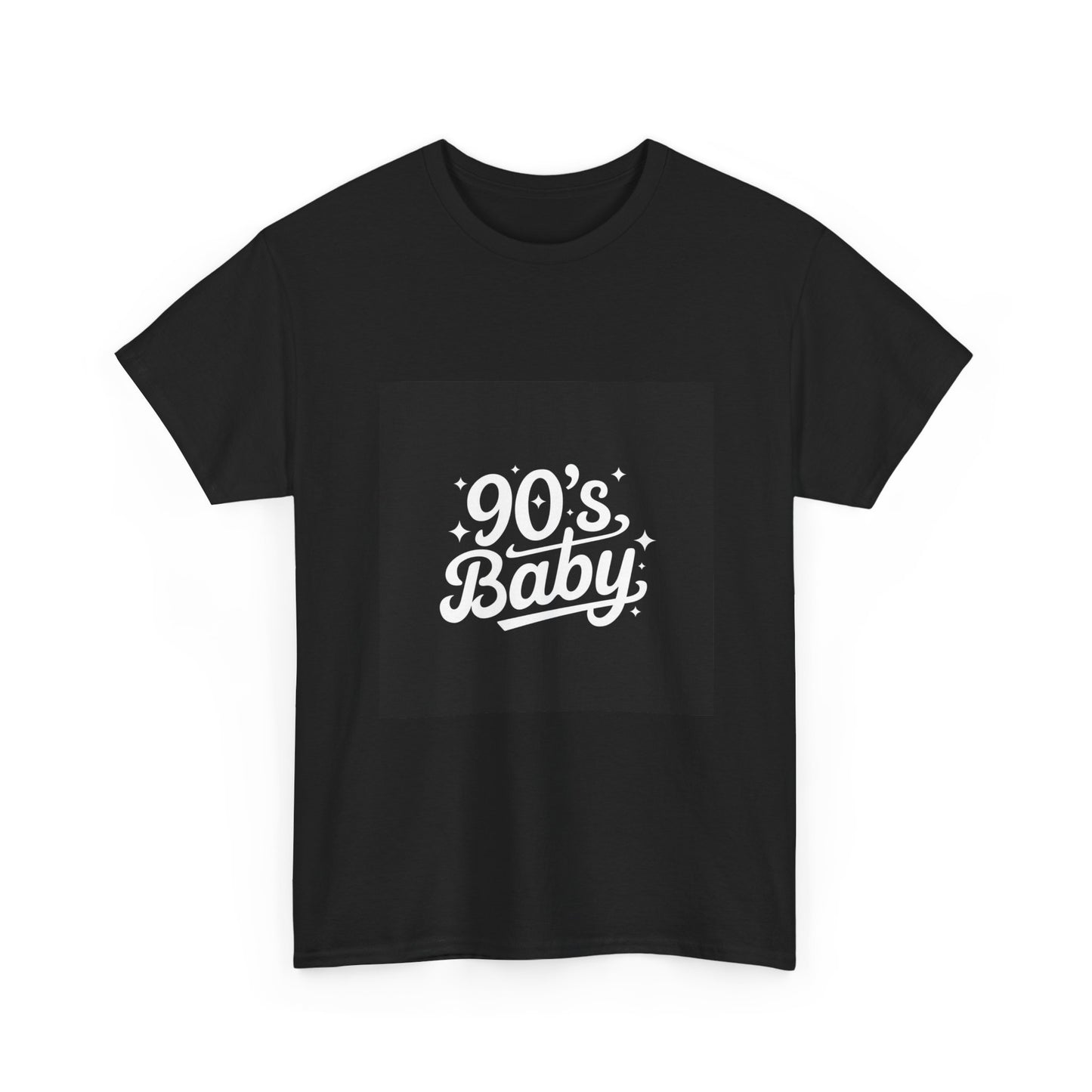 90's Baby Unisex Heavy Cotton Tee, Retro T-Shirt, Nostalgic Apparel, Vintage Style, Gift for 90s Kids, Cool Casual Wear