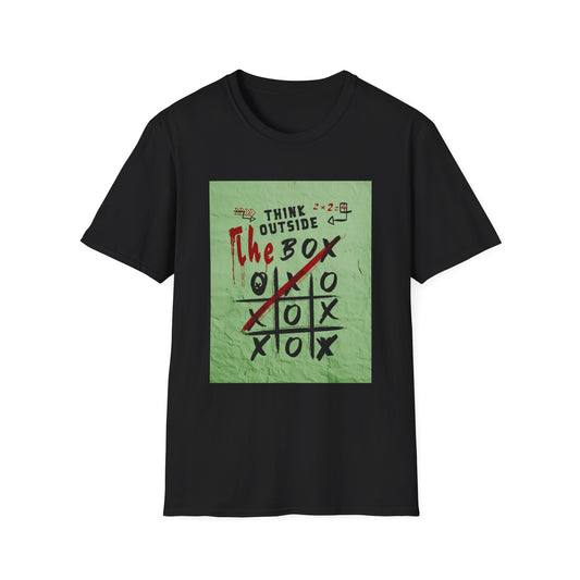 T-Shirt — 'Think Outside The Box' Tic-Tac-Toe Graphic Tee