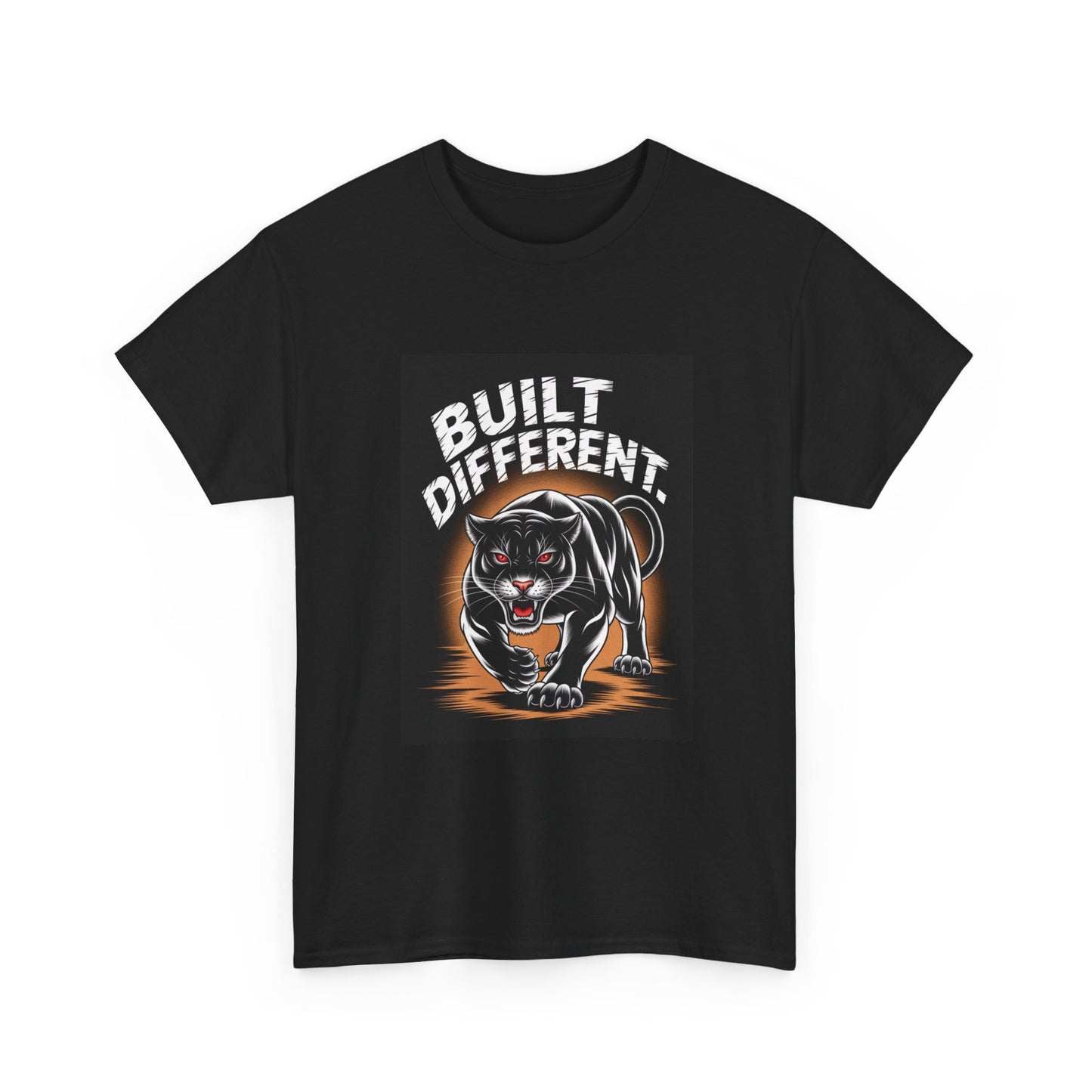 Built Different Panther Tee, Unisex Heavy Cotton Shirt, Trendy Graphic T-Shirt, Gift for Him or Her, Streetwear Fashion, Animal Lovers [...]