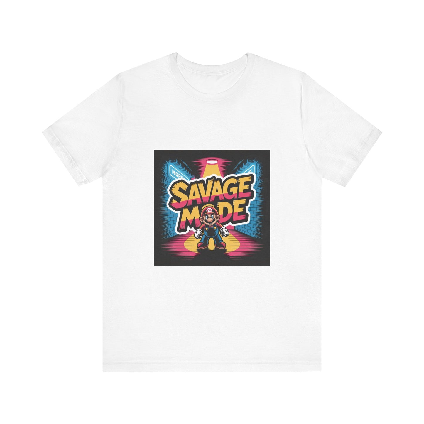 Savage Mode Tee, Unisex Graphic T-Shirt, Cool Casual Wear, Gamer Gift, Streetwear Style, Bold Graphic Tee