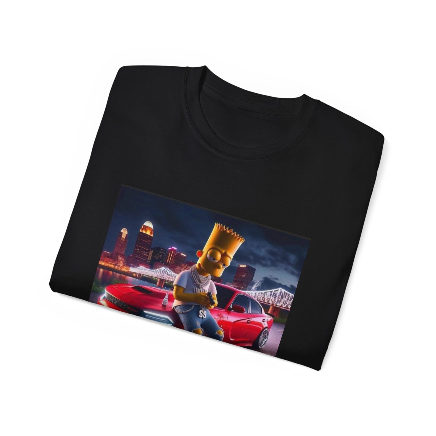 Urban Cartoon Style Tee - Casual Streetwear, Graphic Tee, Gift for Gamers, Unique Artist Tee, Cool Street Fashion