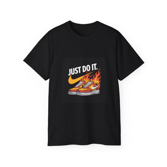 Graphic Motivational Tee - Just Do It, Casual Wear, Gift for Athletes, Fitness Shirt, Streetwear Fashion
