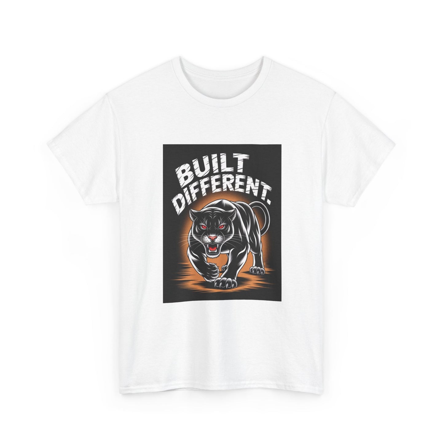 Built Different Panther Tee, Unisex Heavy Cotton Shirt, Trendy Graphic T-Shirt, Gift for Him or Her, Streetwear Fashion, Animal Lovers [...]