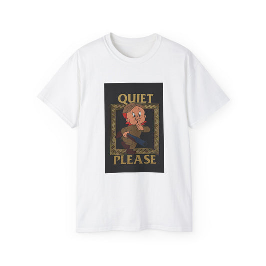 Unisex Cartoon Graphic Tee - Quiet Please T-Shirt, Fun Casual Wear, Gift for Kids & Adults, Birthday Present, Lounge Shirt, Cartoon [...]