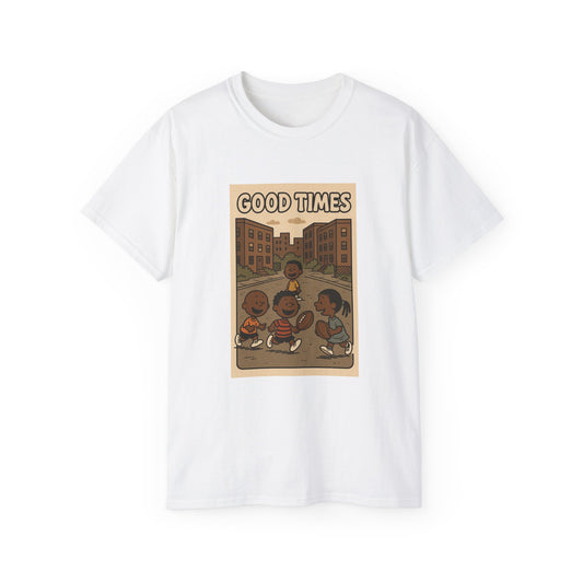 Vintage Good Times Unisex T-Shirt, Retro Tee for Nostalgia Lovers, Perfect for Casual Wear, Gift for Friends, Street Style