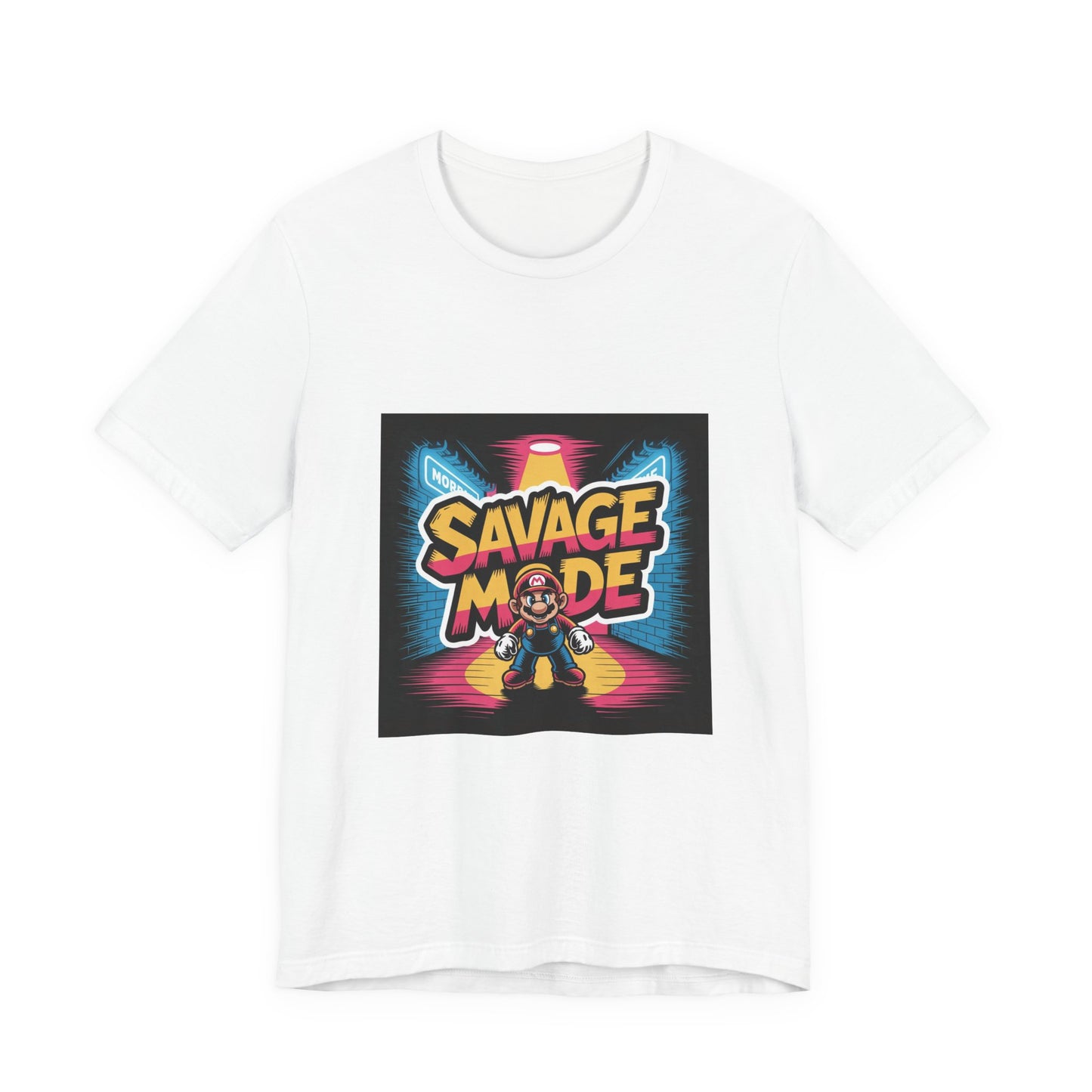 Savage Mode Tee, Unisex Graphic T-Shirt, Cool Casual Wear, Gamer Gift, Streetwear Style, Bold Graphic Tee