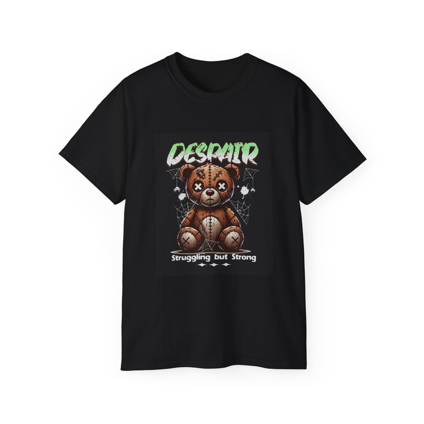 Despair Teddy Bear Unisex Ultra Cotton Tee | Struggling but Strong Graphic Tee | Gift for Mental Health Awareness, Casual Wear, Unique [...]
