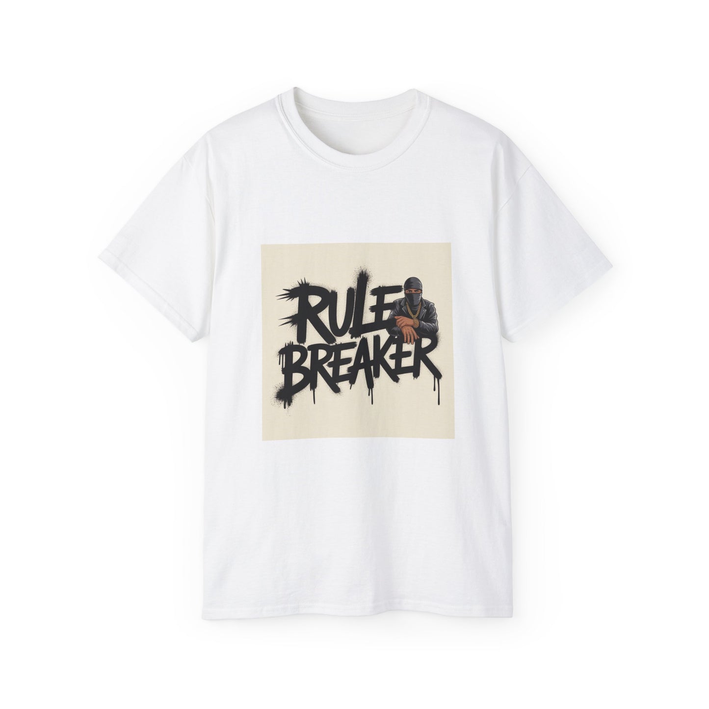 Rule Breaker Unisex Ultra Cotton Tee, Casual Graphic Tee, Streetwear Shirt, Men's Women's Apparel, Basketball Gift, Trendy Outfit