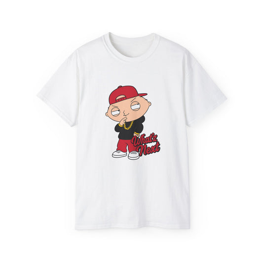 Stewie Griffin Graphic Tee, Funny Unisex Cotton T-Shirt, What's Next? Cartoon Shirt, Gift for TV Show Fans, Casual Wear