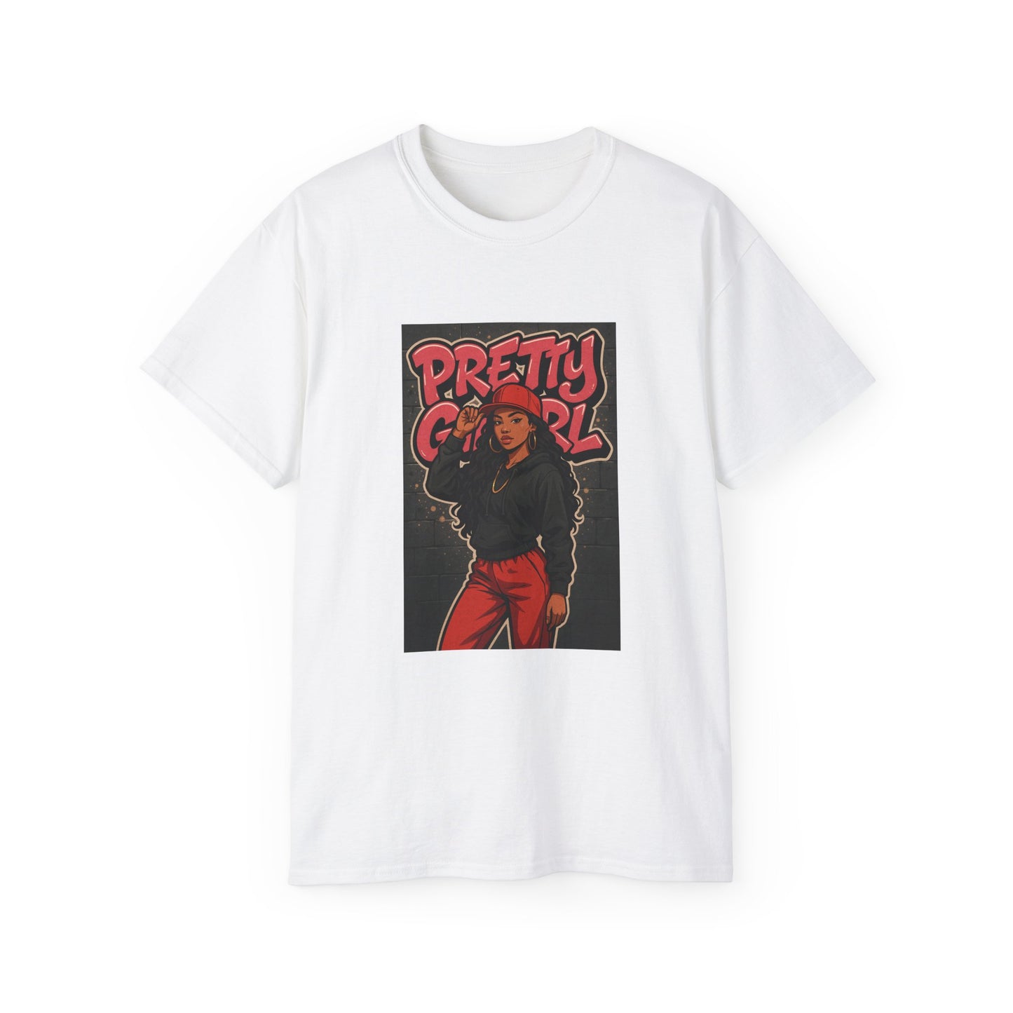 Pretty Girl Graphic Tee, Unisex Cotton T-Shirt, Casual Streetwear, Gift for Her, Summer Fashion, Stylish Outfit