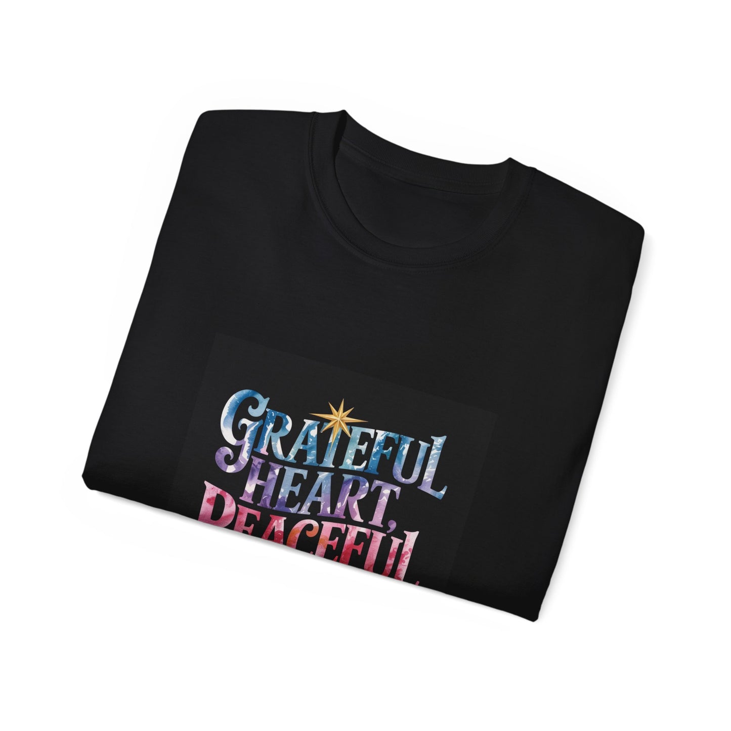 Grateful Heart Peaceful Soul Tee - Inspirational Tee for Everyday Wear, Gift for Friends, Positive Vibes Shirt, Relaxed Fit, [...]