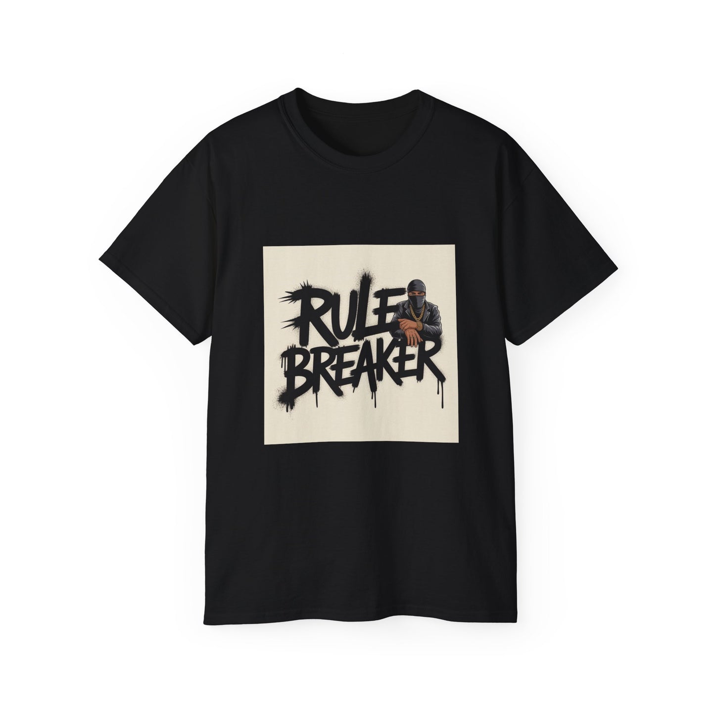 Rule Breaker Unisex Ultra Cotton Tee, Casual Graphic Tee, Streetwear Shirt, Men's Women's Apparel, Basketball Gift, Trendy Outfit