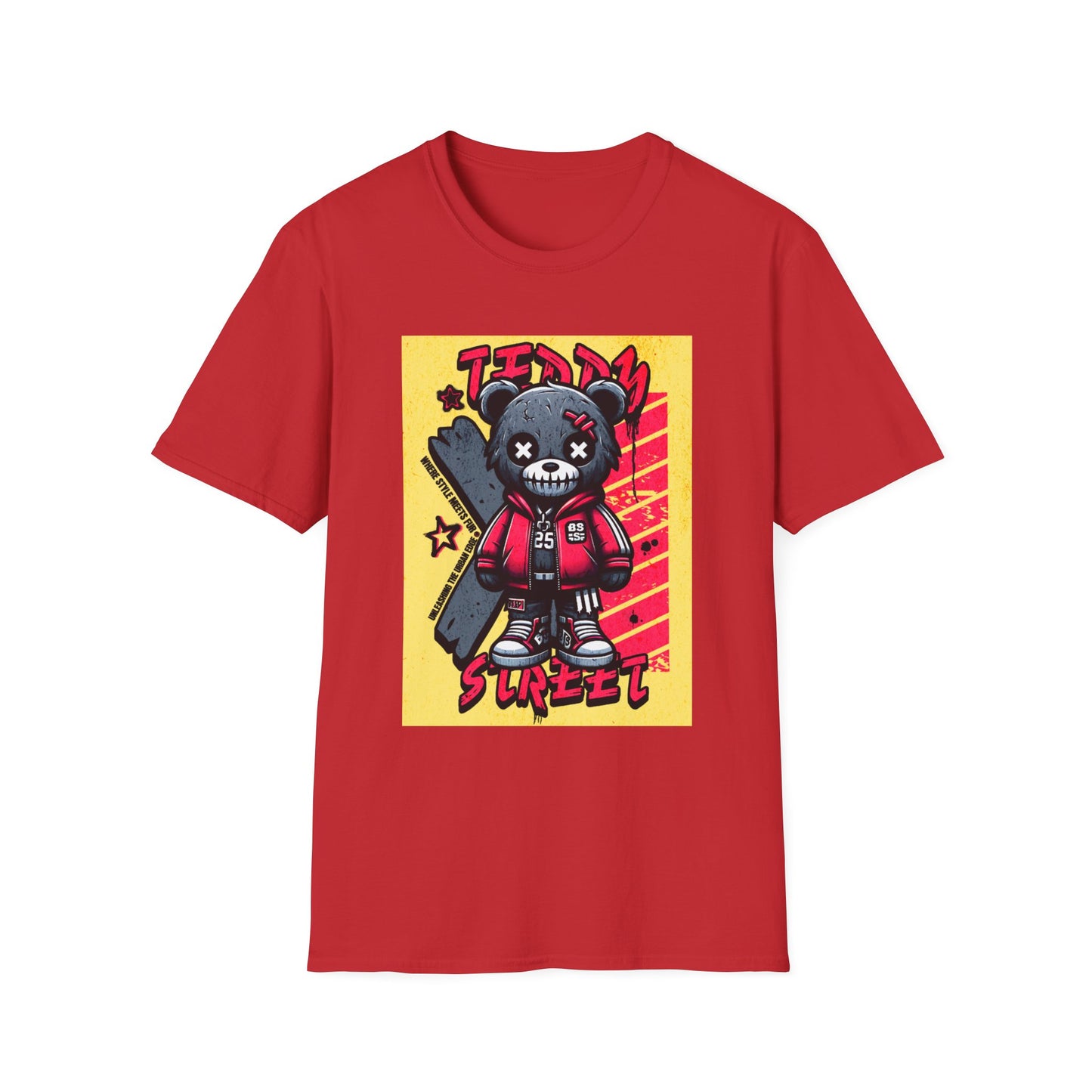 Skater Bear Street Tee — 'Teddy Street' Graphic T-Shirt