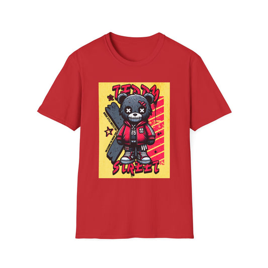 Skater Bear Street Tee — 'Teddy Street' Graphic T-Shirt