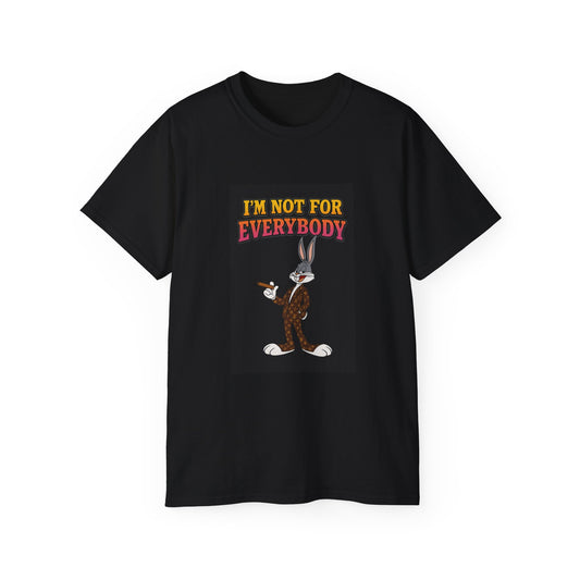 Vintage Cartoon Graphic Tee, I'm Not for Everybody T-Shirt, Funny Humor Shirt, Unisex Clothing, Gift for Cartoon Lovers