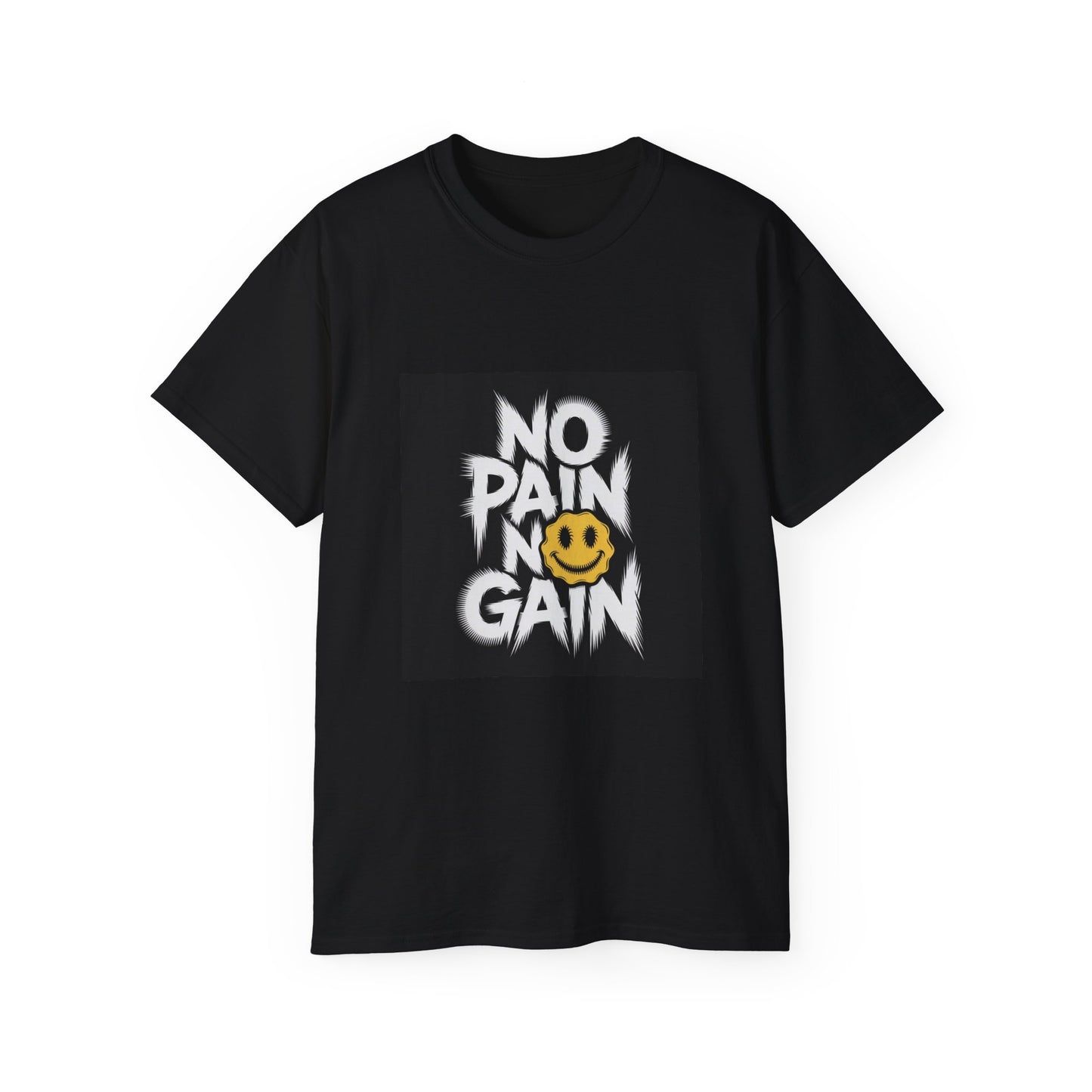 Motivational Graphic Tee - No Pain No Gain T-Shirt, Fitness Apparel, Workout Gear, Casual Wear, Gift for Gym Lovers