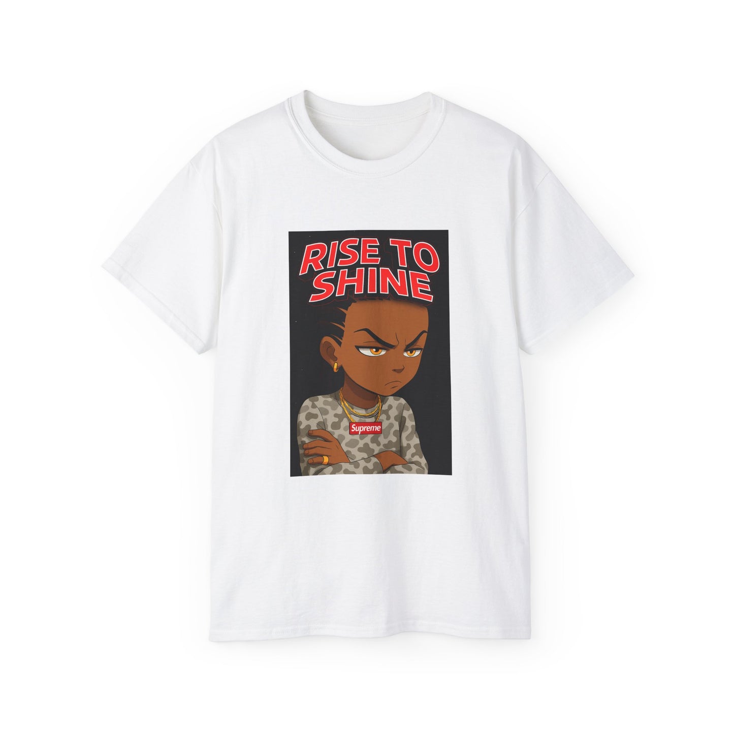 Motivational Graphic Tee - Rise to Shine, Unisex Cotton Shirt for Confidence, Casual Wear, Gift for Him/Her, Inspirational Apparel