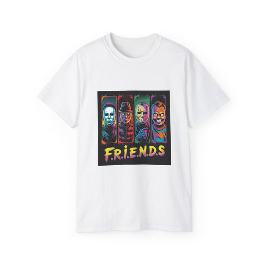 Colorful Friends-Inspired Unisex Tee, Graphic T-Shirt, Movie Night Apparel, Gift for Fans, Fun Casual Wear