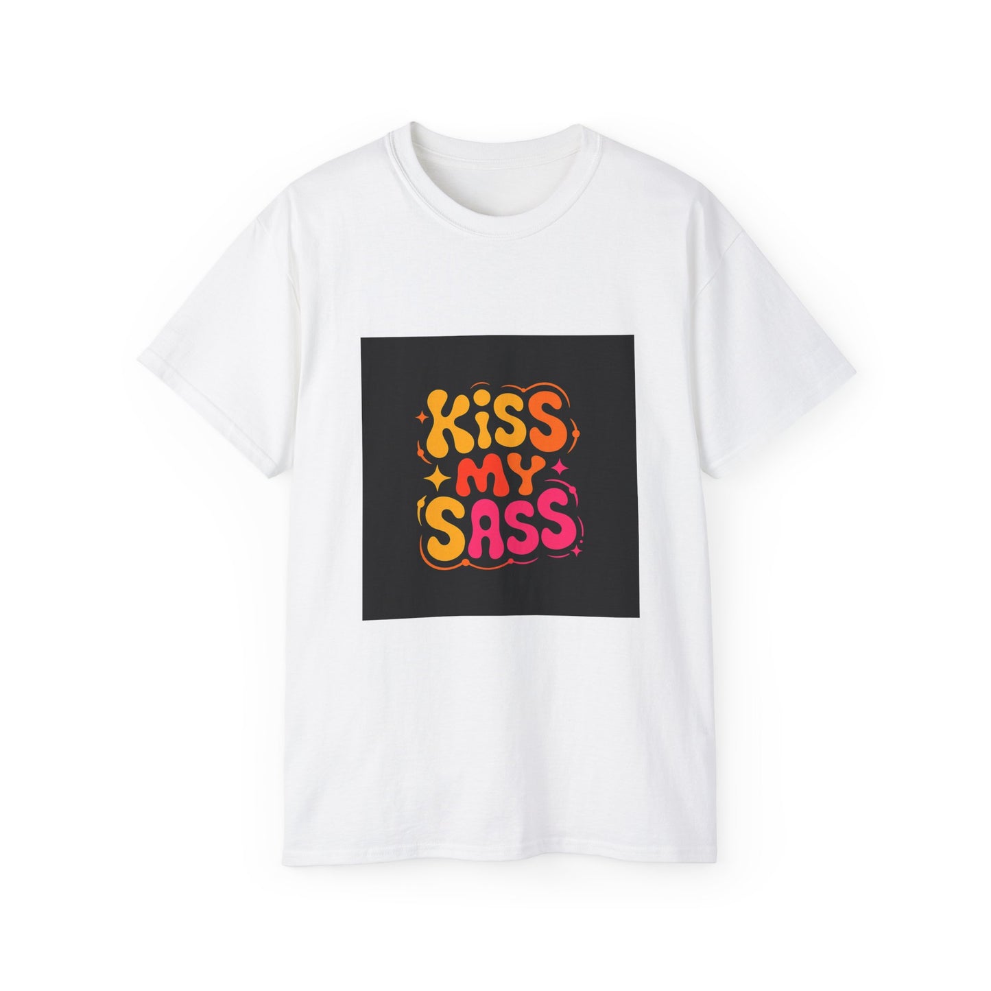 Kiss My Sass Unisex Tee, Funny Graphic T-Shirt, Gift for Sassy Friends, Humor Shirt, Casual Wear, Trendy Outfit