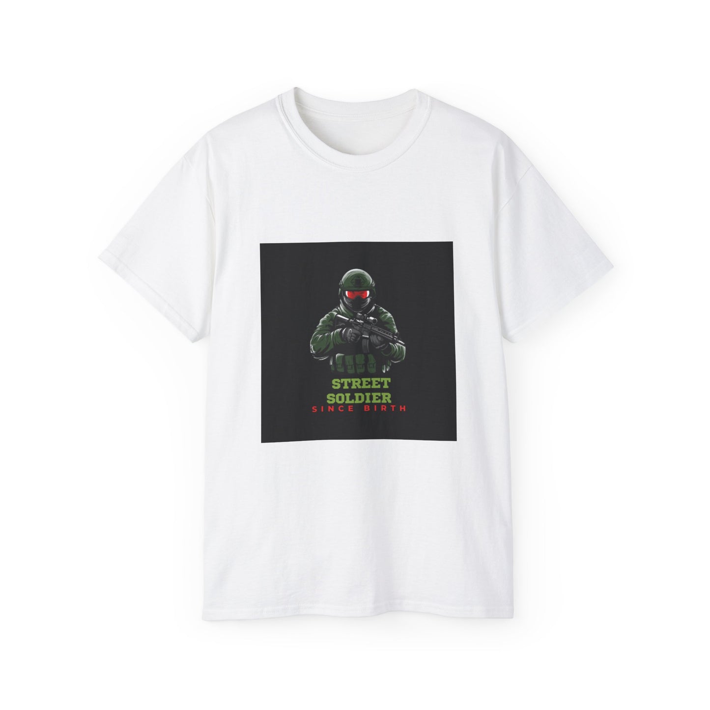 Street Soldier Unisex Ultra Cotton Tee, Graphic Tee for Gamers, Casual Wear, Streetwear, Birthday Gift, Gamer Apparel