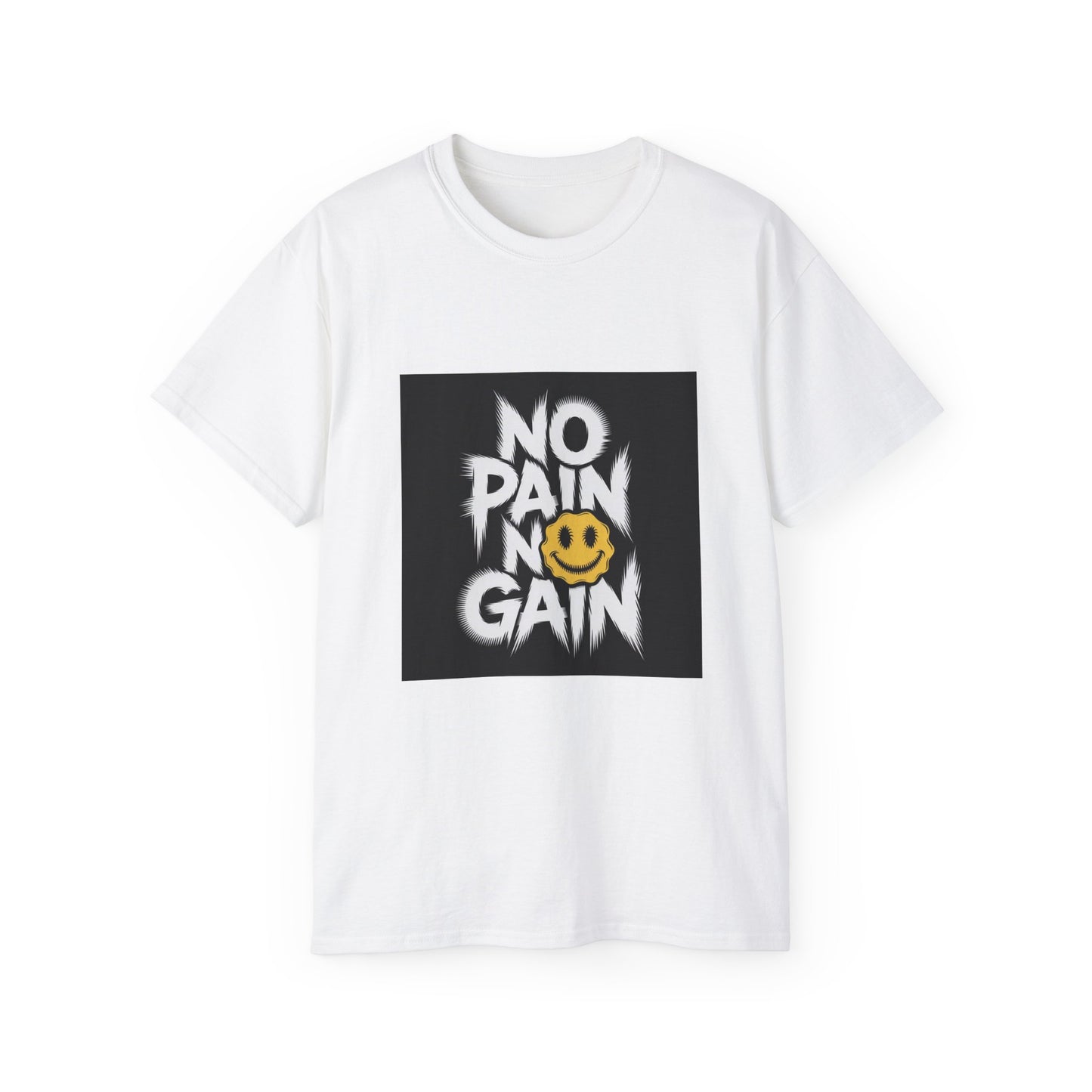 Motivational Graphic Tee - No Pain No Gain T-Shirt, Fitness Apparel, Workout Gear, Casual Wear, Gift for Gym Lovers