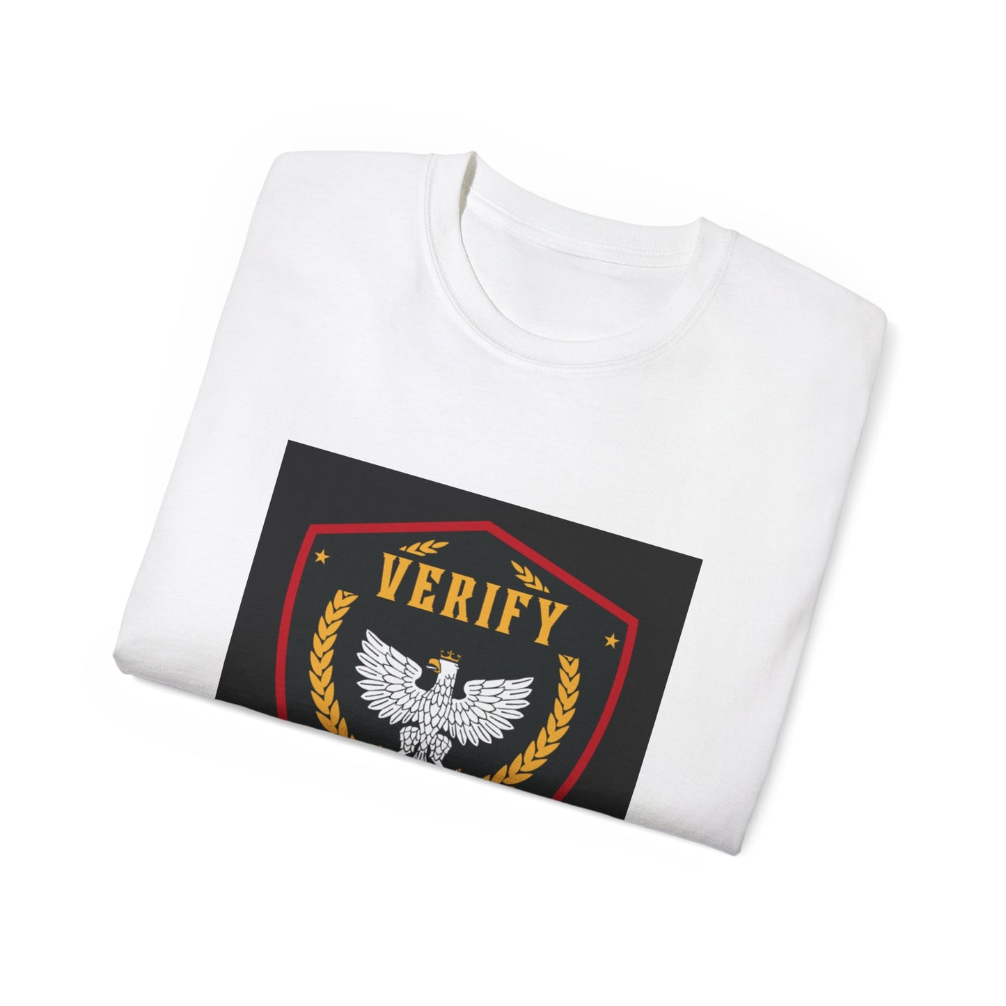 Unisex Graphic Tee, 'Verify' Design T-Shirt, Casual Wear, Gift for Him/Her, Everyday Outfit, Layering Piece