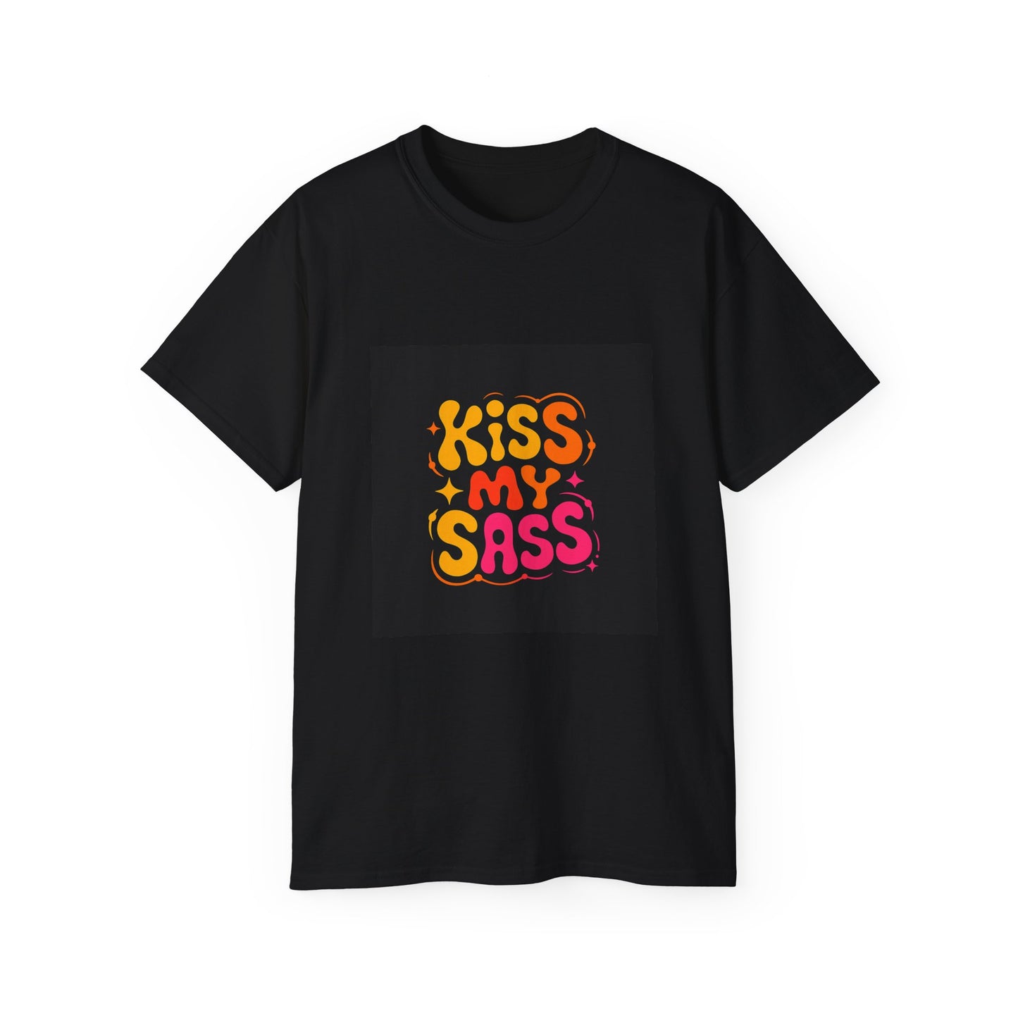 Kiss My Sass Unisex Tee, Funny Graphic T-Shirt, Gift for Sassy Friends, Humor Shirt, Casual Wear, Trendy Outfit