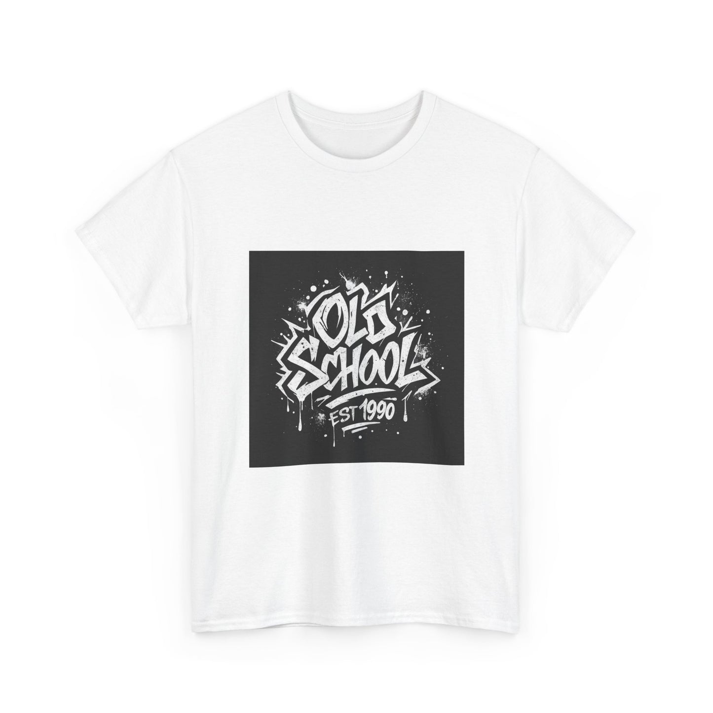 Old School Graffiti T-Shirt — "Old School Est. 1990" Vintage Streetwear Tee