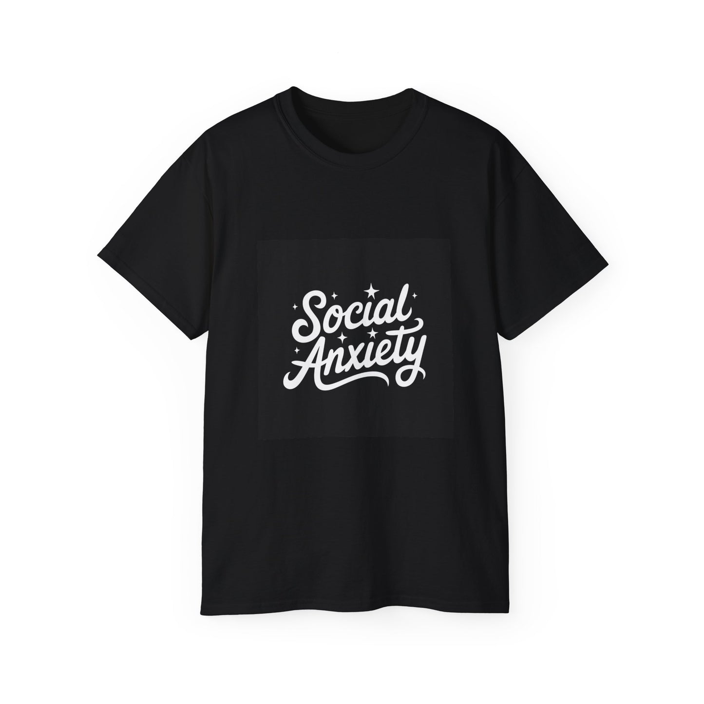 Social Anxiety Unisex Ultra Cotton Tee, Casual Wear, Gifts for Friends, Mental Health Awareness, Everyday Comfort, Trendy Graphic Tee