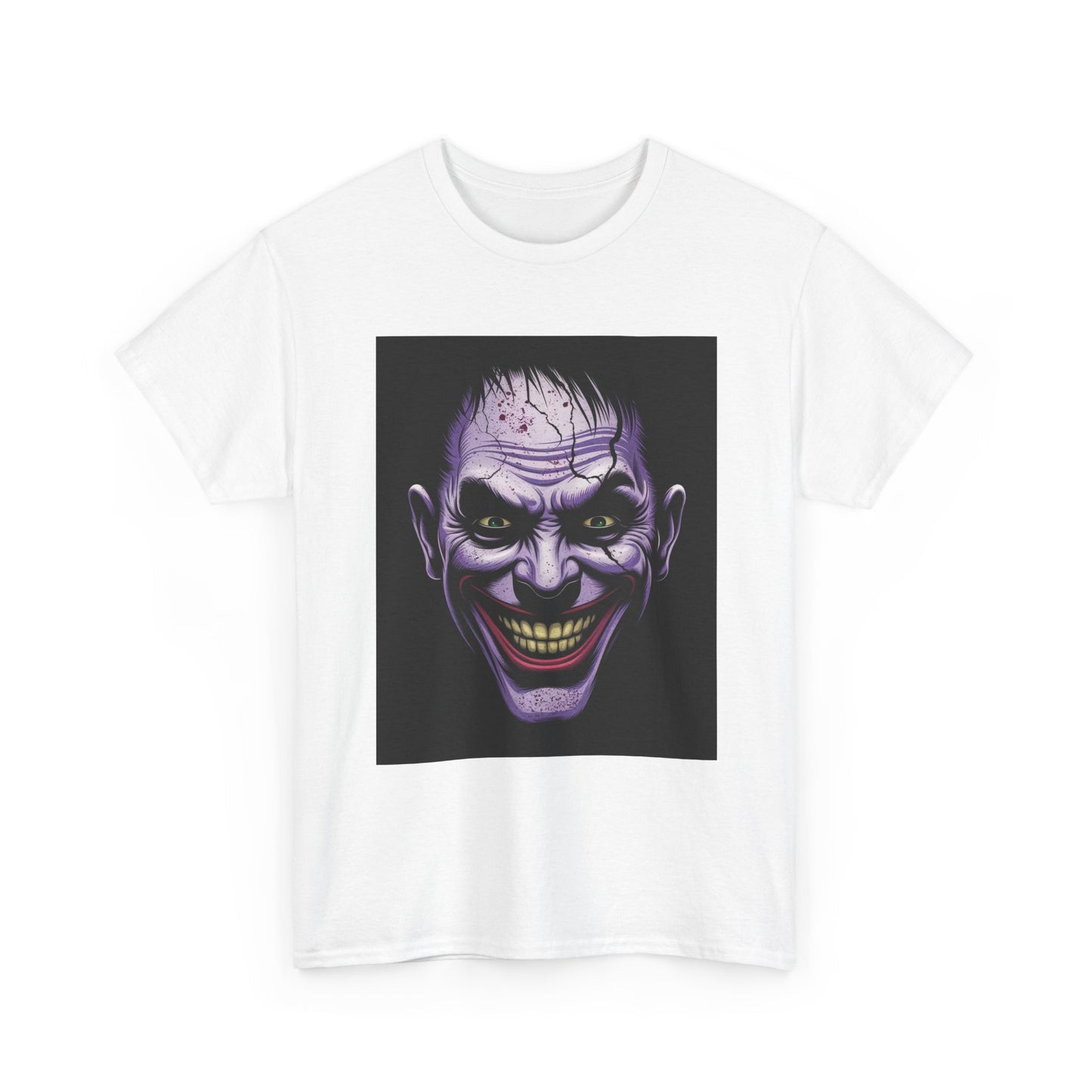 Horror Smiley Tee — Creepy Grinning Face Graphic T‑Shirt