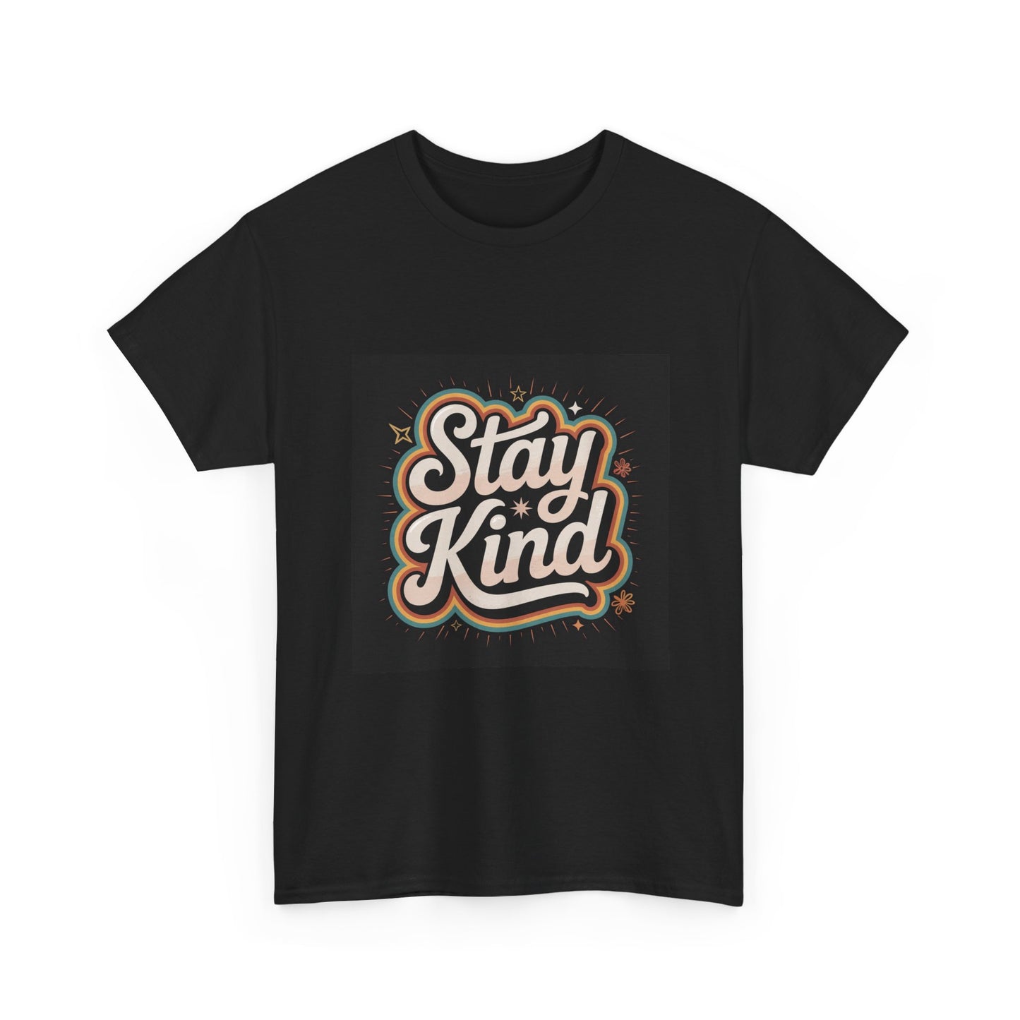 Stay Kind Unisex Heavy Cotton Tee | Inspirational T-Shirt, Gift for Kindness Advocates, Casual Wear, Everyday Comfort, Positive Vibes