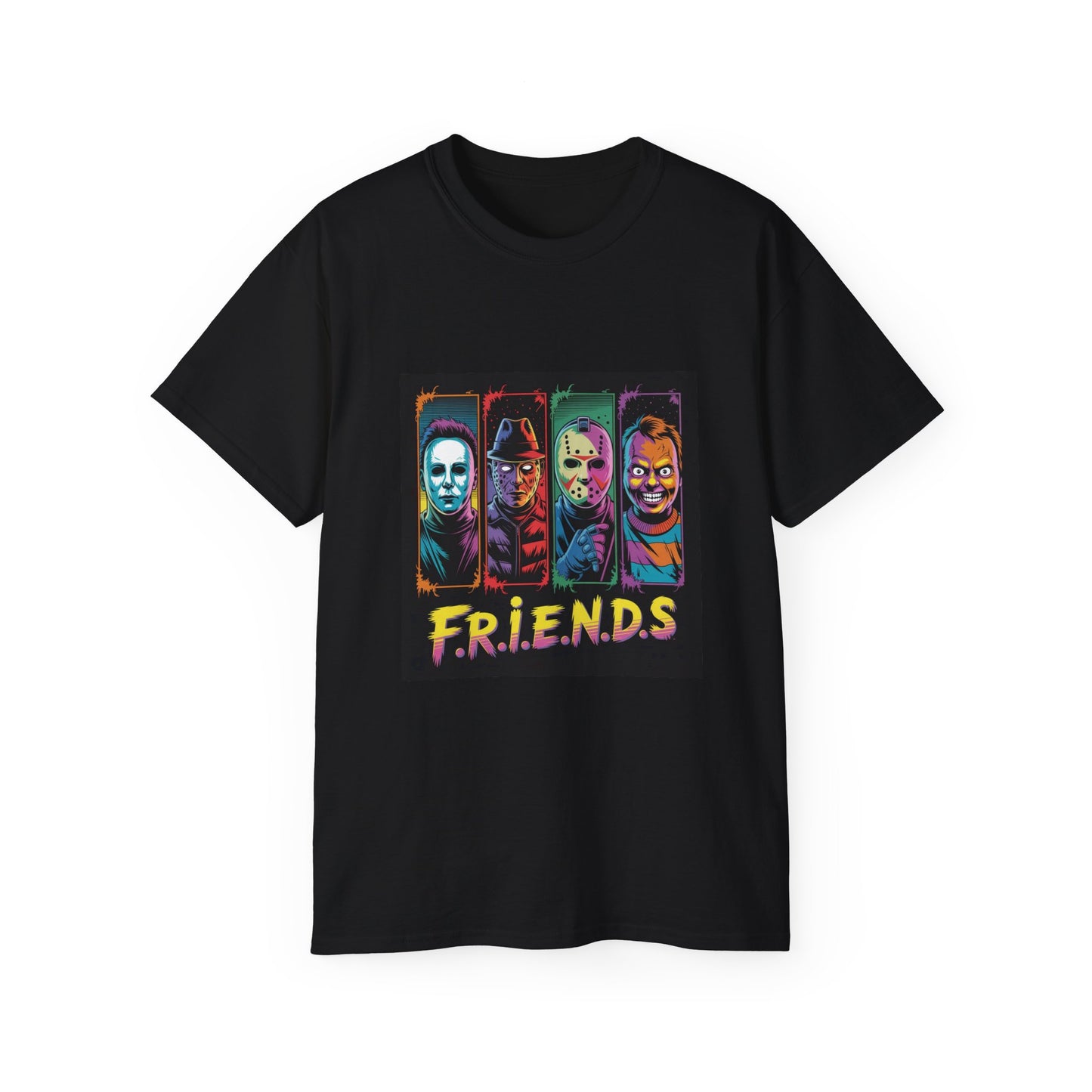 Colorful Friends-Inspired Unisex Tee, Graphic T-Shirt, Movie Night Apparel, Gift for Fans, Fun Casual Wear